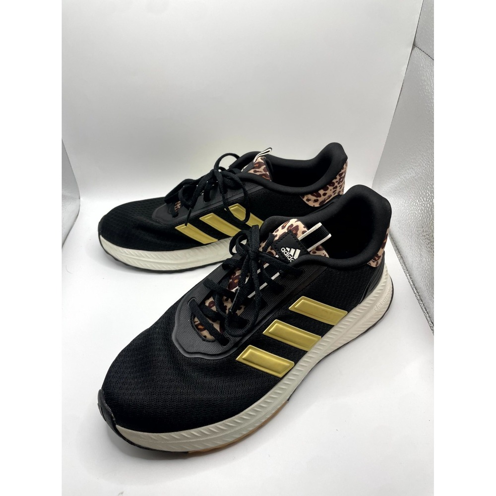 Adidas X_PLR Path Womens US 10 Sneaker Black Gold Leopard Mesh Athletic Shoes